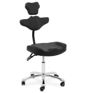 Tatuointituoli pyörillä – ergonominen – korkeussäädettävä – 91 – 129 cm