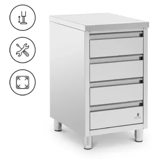 Teräskaappi – 4 laatikkoa – Royal Catering