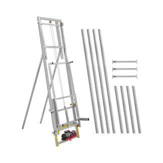 Tikasnostin – 10 m – 300 kg – pystysuora rakenne – myös tasakatoille