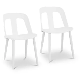 Tuoli – 2-sarja – enintään 150 kg – istuin 56 x 46,5 cm – musta-valkoinen Tuoli – 2-sarja – enintään 150 kg – istuin 56 x 46,5 cm – musta-valkoinen