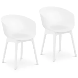 Tuoli – 2-sarja – enintään 150 kg – istuin 60 x 44 cm – valkoinen Tuoli – 2-sarja – enintään 150 kg – istuin 60 x 44 cm – valkoinen