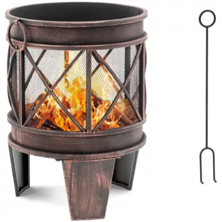 Ulkotulisija – 43 x 43 x 58 cm – pronssipinnoitus