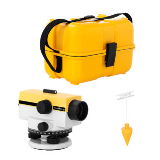 Vaaituskoje – 32-kertainen suurennos – 40 mm objektiivi – mittaustarkkuus 1 mm – ilmatasaaja