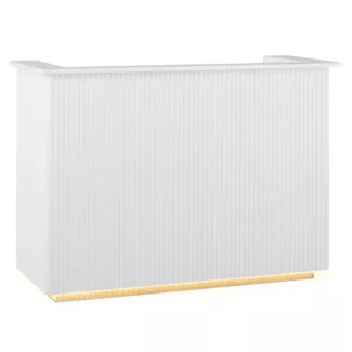 Vastaanottotiski – epäsuoralla valaistuksella – lukittava – ulosvedettävä näppäimistötaso