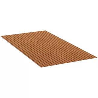 Veneen lattiamatto – 240 x 120 cm – ruskea/musta