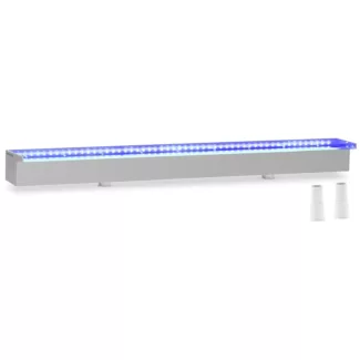 Vesiputoussuihku – 90 cm – LED-valaistus – sininen / valkoinen