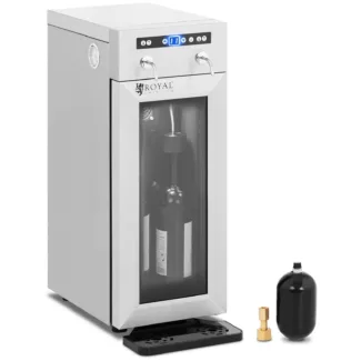 Viinikaappi – annostelijalla – 2 pulloa – ruostumatonta terästä