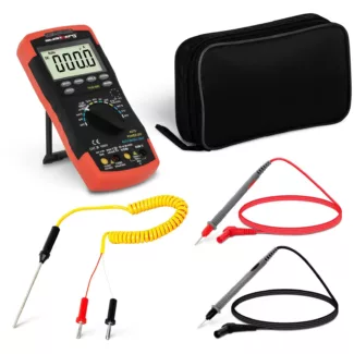 Yleismittari – 6 000 counts – transistoritesti (hFE) – NCV – lämpötilan mittaus – TrueRMS